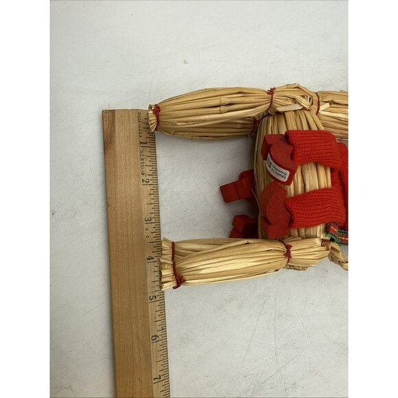 Straw Swedish Goat Julbock Yule Sweden Julgoat With Children Christmas Holiday - Picture 7 of 7